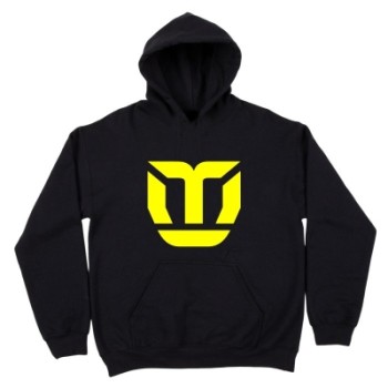 Hoodie Black / Yellow